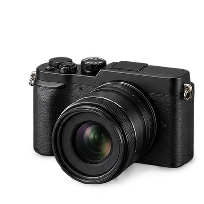 Câmera mirrorless preta