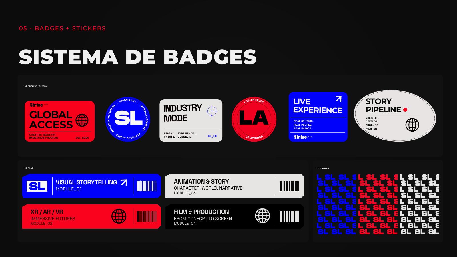Sistema de badges Strive Labs